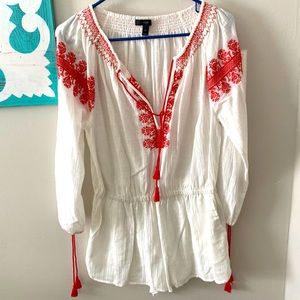 Jcrew beach cover up romper